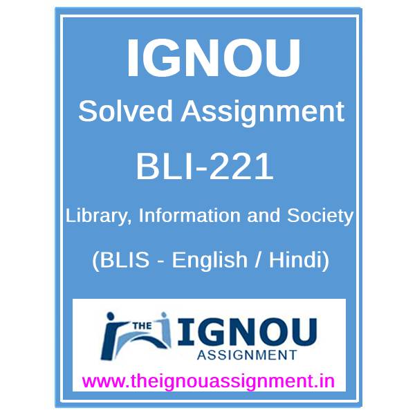 Ignou Bli 221 Solved Assignment 2023 24