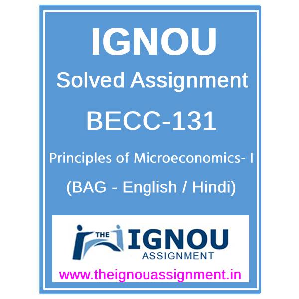 IGNOU BECC-131 Solved Assignment 2023-24