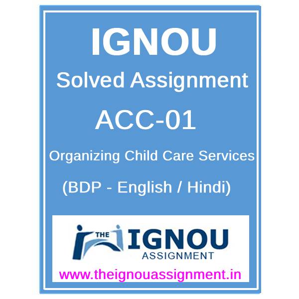 ignou acc 1 solved assignment in hindi