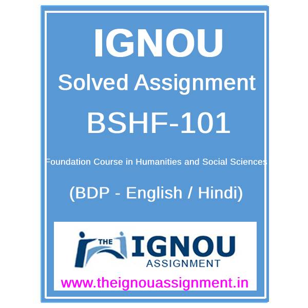 bshf 101 solved assignment 2019 20 free download